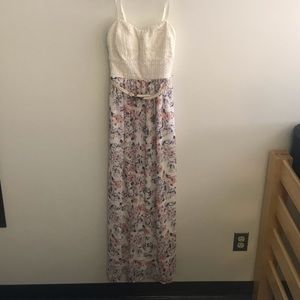 Strapless maxi dress